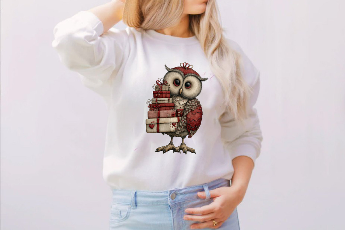 Whimsical Valentines Owls Clipart B, an Illustration by SVGArt (Photo 2 of 8)