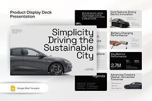 EV Product Pitch Deck Google Slides, a Presentation Template by TMint Creative