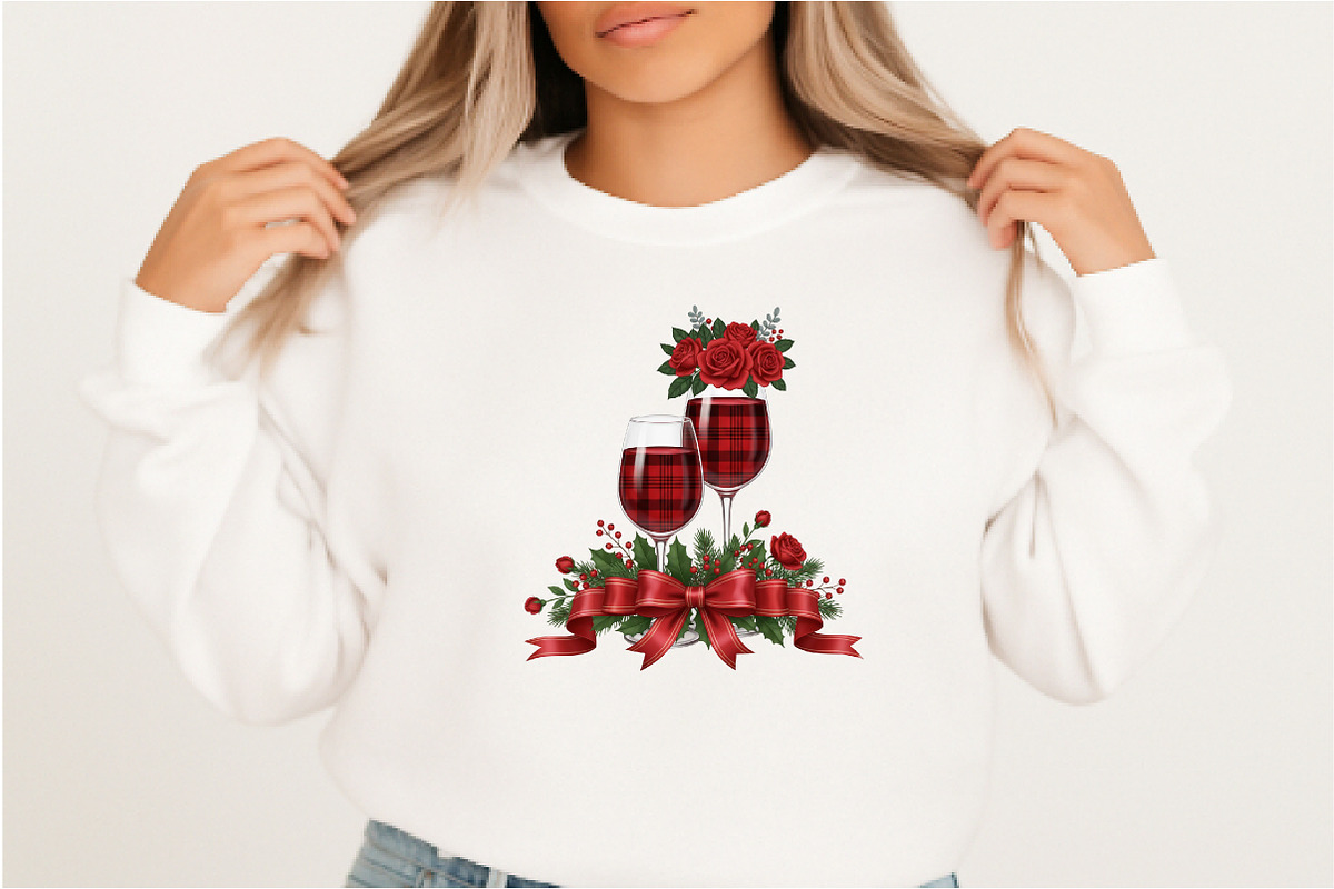 Christmas Wine Glass PNG, an Illustration by DreamArtGraphic (Photo 2 of 5)