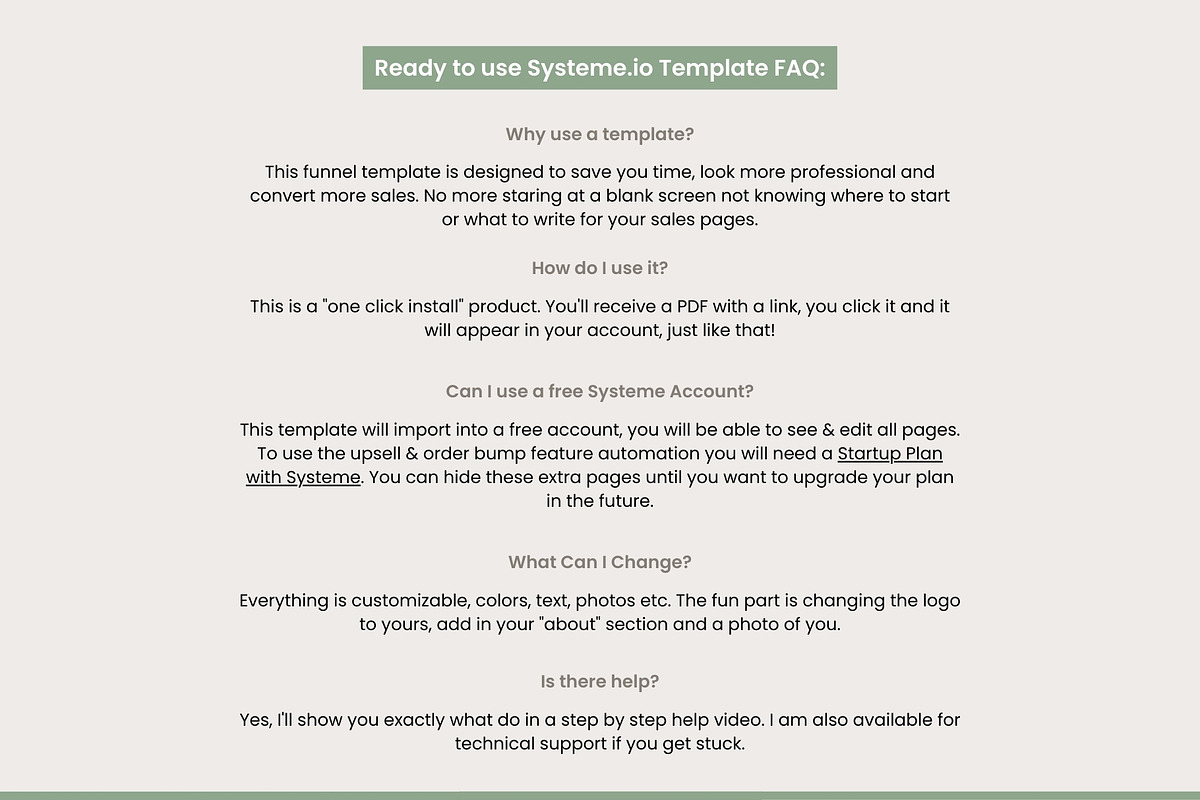 Sage Systeme.io Funnel Template preview 5