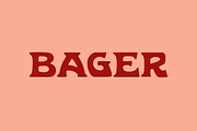 BAGER, a Slab Serif Font by SAMPLE (Thumbnail 1 of 5)