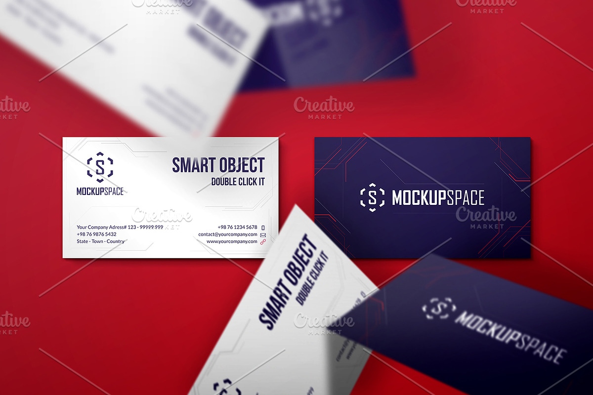 Business Cards - 5 Elegant Mockups, a Print Template by MockupSpace (Photo 9 of 13)