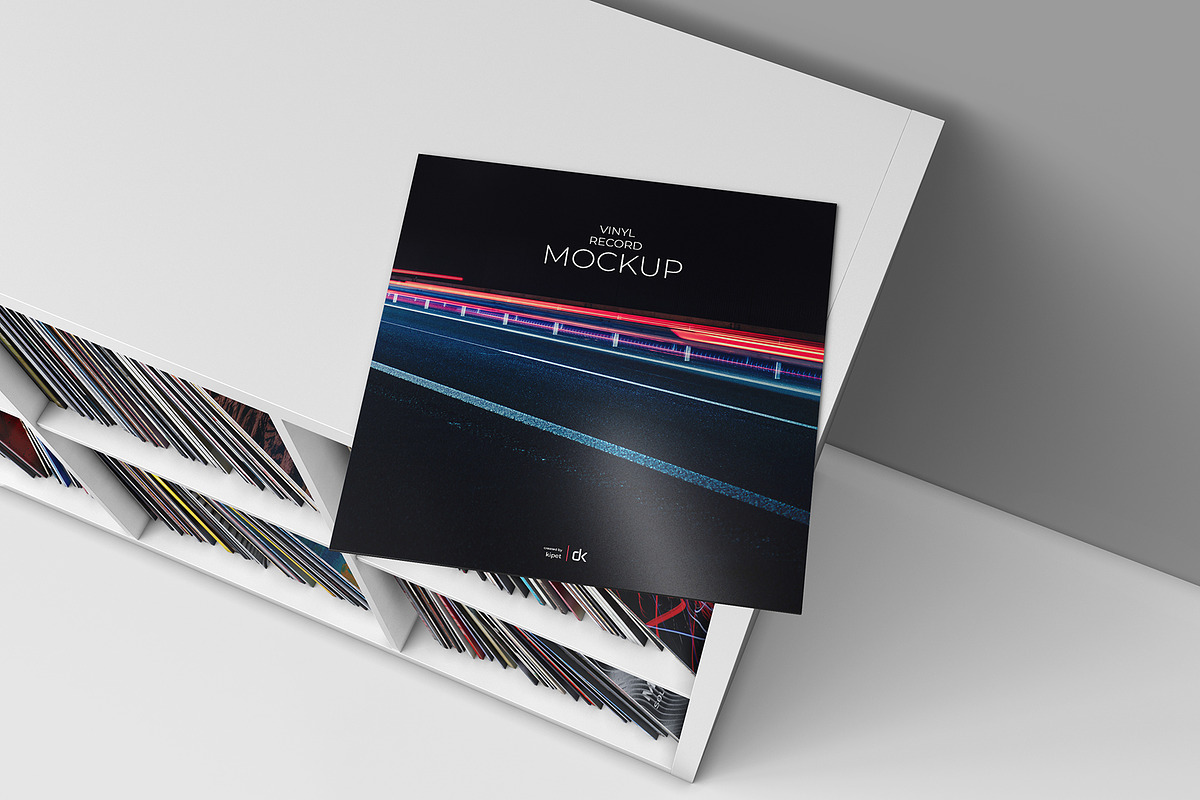 Vinyl Record Mockup 4, a Packaging Mockup by KIPET (Photo 4 of 15)