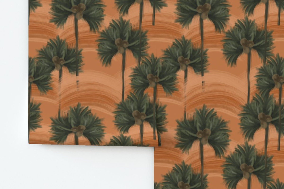 Tropical Palm Grove seamless Pattern, a Pattern Graphic by Cotton Melon pattern Shop (Photo 3 of 6)
