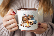 Fall Autumn Truck  Sublimation Clipa, an Illustration by SVGArt (Thumbnail 5 of 8)