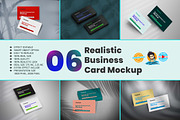Realistic Business Card Mockup, a Print Template by MRI STUDIO (Thumbnail 1 of 7)
