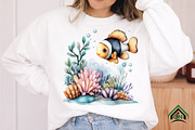 Under the Sea Watercolor Clipart PNG, an Illustration by Craft Nest (Thumbnail 9 of 12)