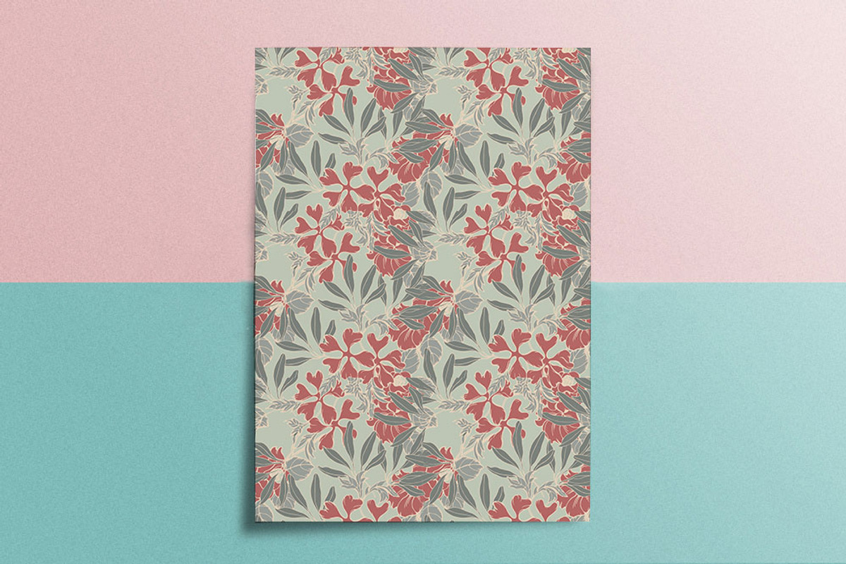 12JPG/EPS Tropical floral pattern, a Pattern Graphic by Theraphosath (Photo 9 of 25)