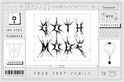 GOTH MODE | Dark Y2K Font Family, a Sans Serif Font by Ckybe's Corner (Thumbnail 1 of 11)