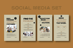 Corporate Social Media Post Template, a Social Media Template by MightyDesign