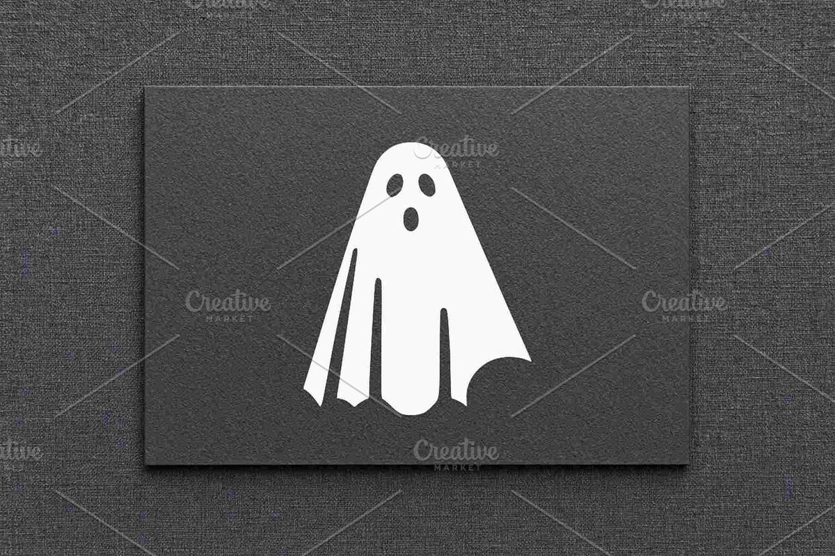 Classic Ghost Silhouette Vector, an Object Illustration by Vectorium Studio (Photo 4 of 4)