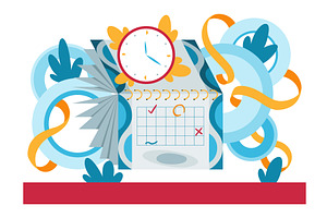 Planning concept. Vector, a Person Illustration by Things for designers