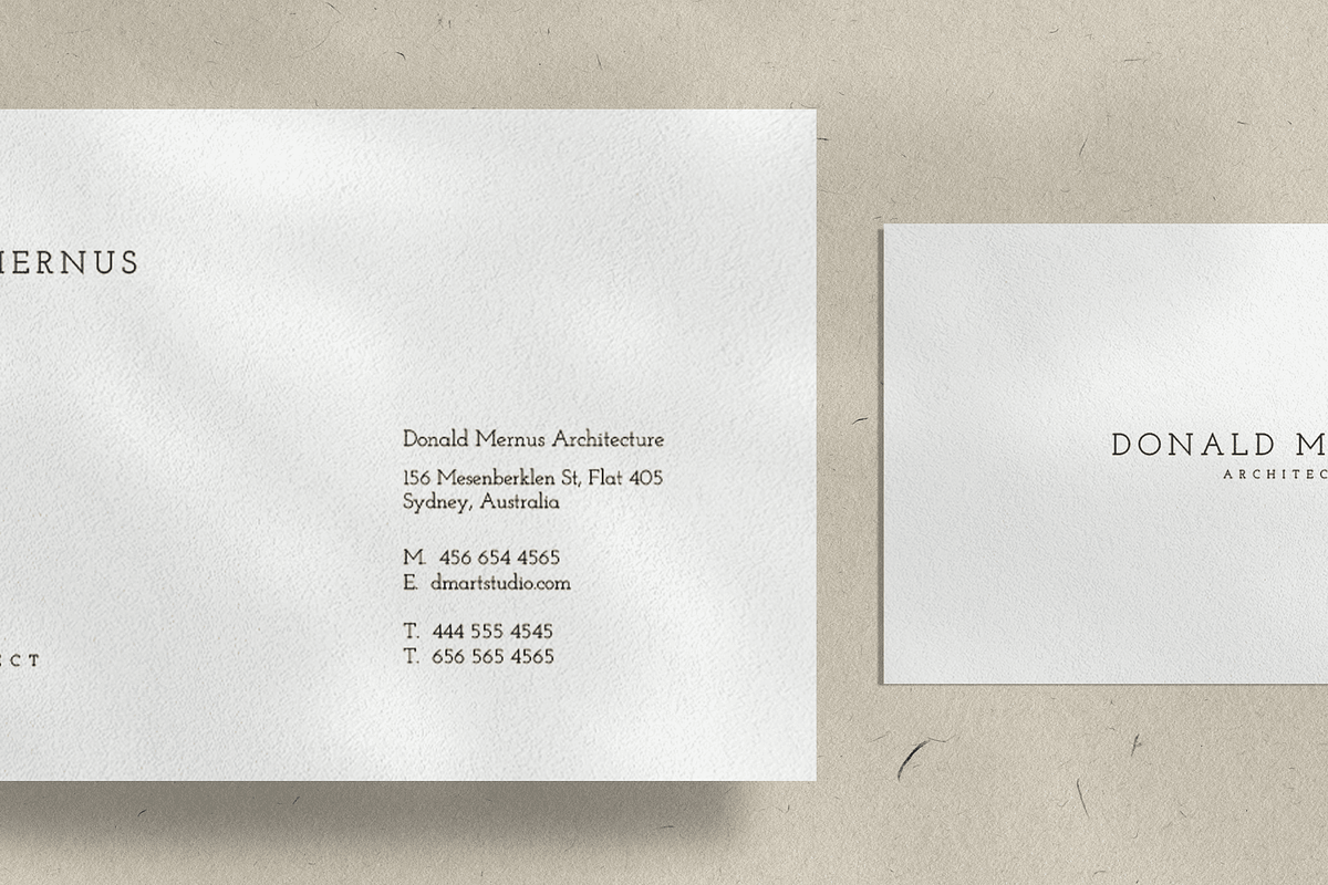 Minimal Business Card Design, a Business Card Template by Nowshinz Shoma (Photo 4 of 4)