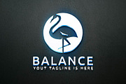 Circle Stork Bird Animal Logo, a Branding & Logo Template by jongcreative (Thumbnail 2 of 4)