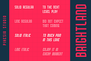 Brightland - Condensed Sans Serif, a Sans Serif Font by Pixesia Studio (Thumbnail 11 of 13)