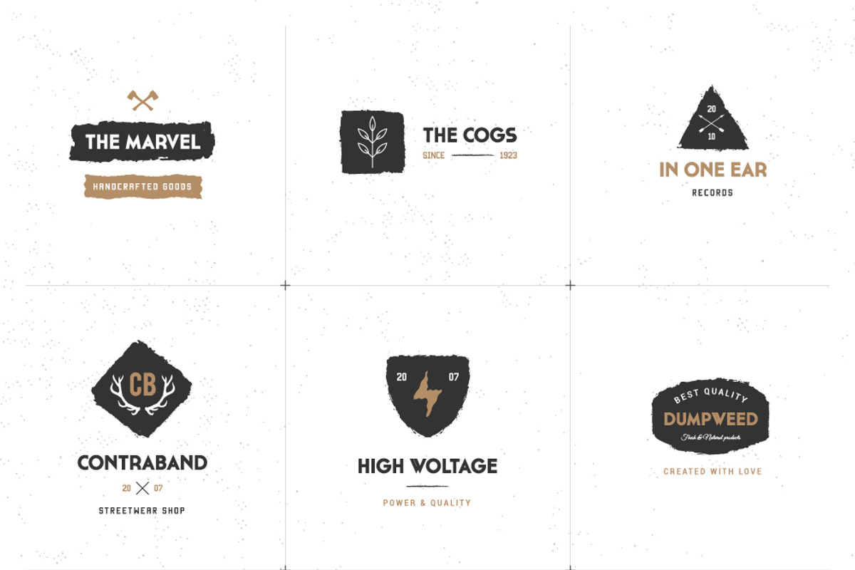 Raw logo collection, a Branding & Logo Template by Optimistic shop (Photo 2 of 3)