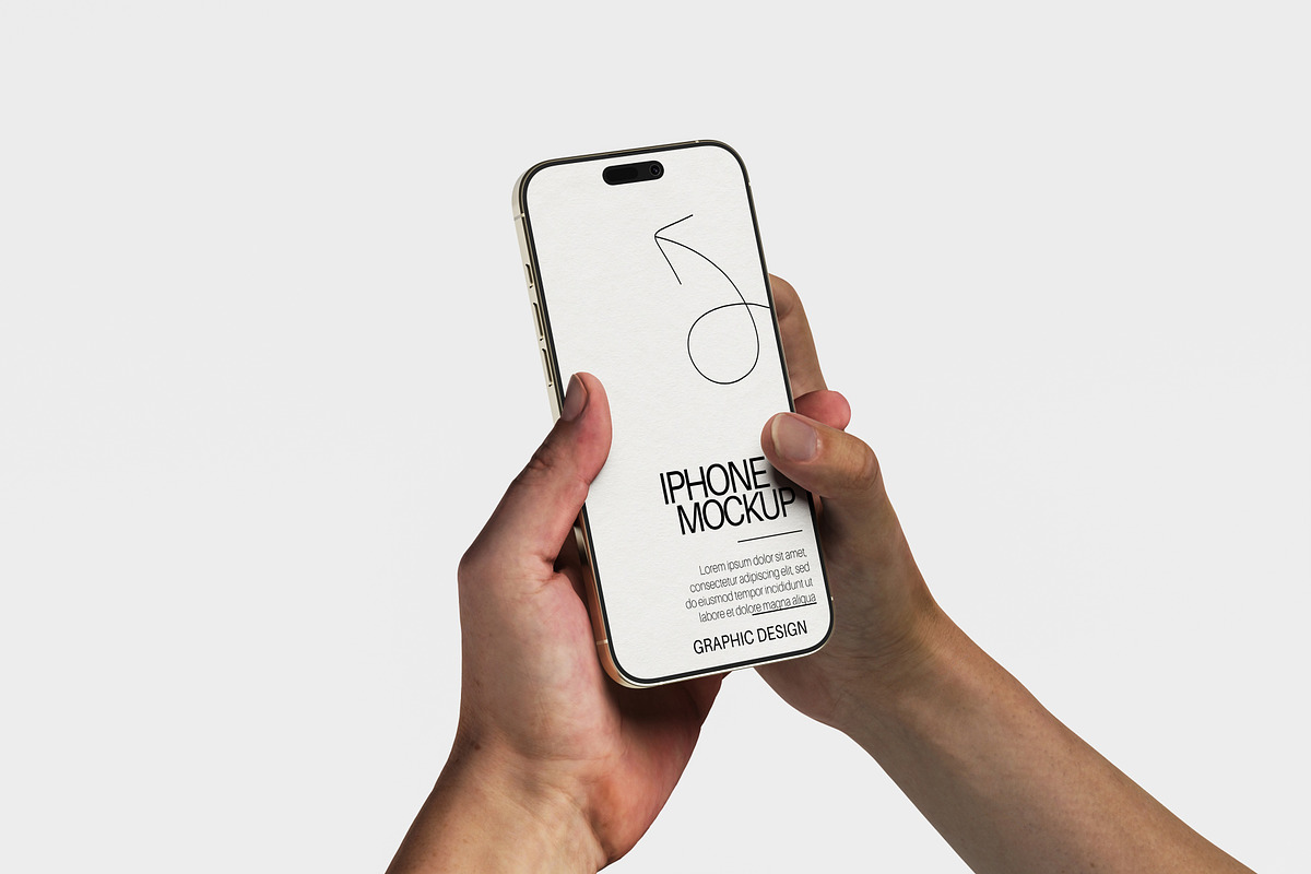 iPhone App Display Mockup in Hand, an iPhone Mockup by Ataku Design (Photo 4 of 6)