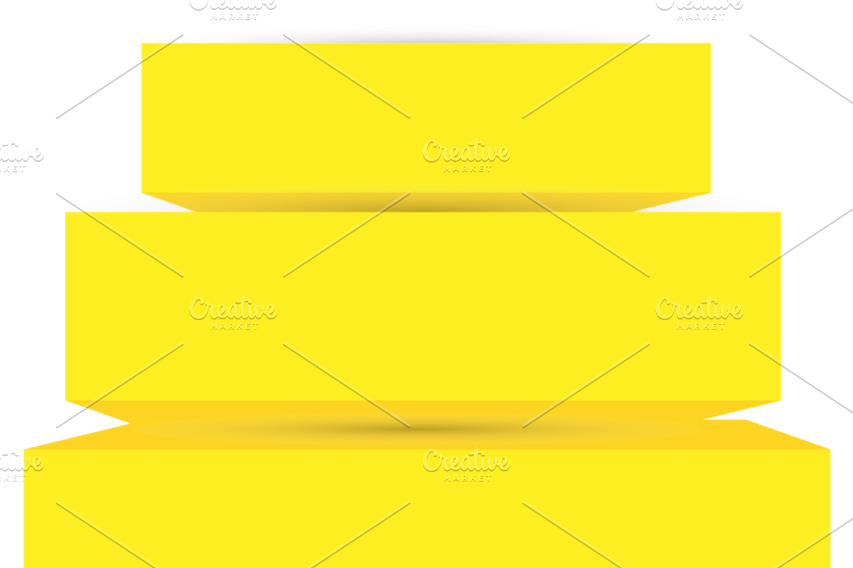 Blank 3D Banners preview 2