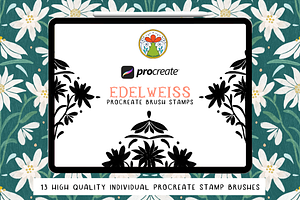 Procreate Brush Stamps - Edelweiss