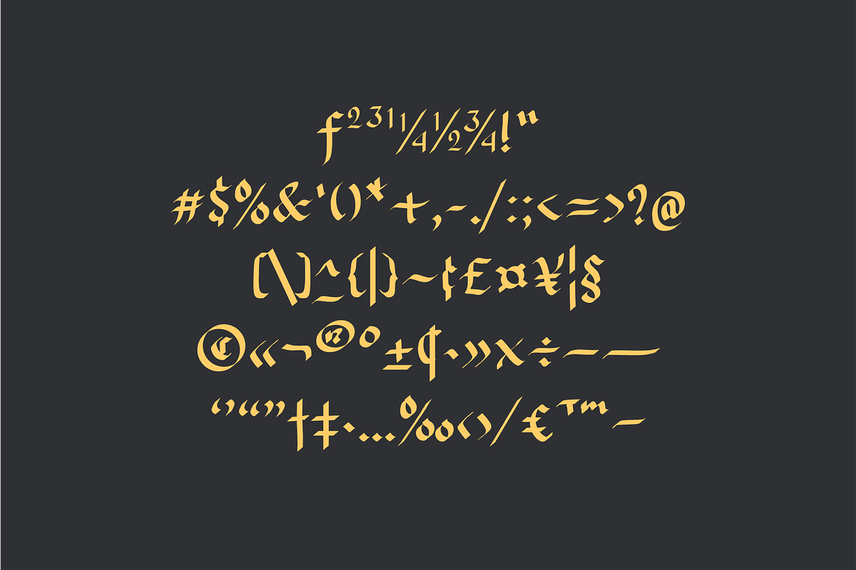 Black Sultanah Blackletter font, a Blackletter Font by WAP (Photo 4 of 4)