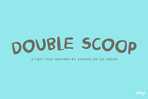 Double Scoop — A Font Duo, a Handwritten Font by Mix Fonts