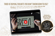 Modern Art Deco Lettering Toolkit, a Brush Add-On by Nico-Ng (Thumbnail 7 of 11)
