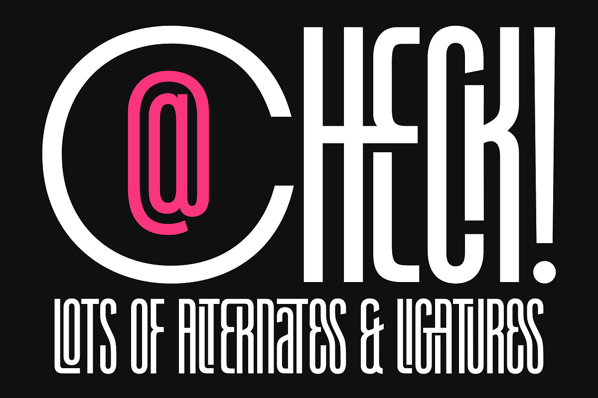 Hillhurst - Sans Serif Ligature Font, a Sans Serif Font by Surplus Type Co (Photo 3 of 8)