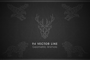 94 Geometric Animals Collection, an Animal Illustration by RHY Studio (Thumbnail 1 of 5)