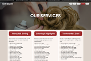 Hair Studio - Wix Studio Website, a Wix Template by Kitteeh (Thumbnail 2 of 3)