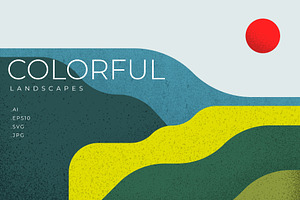 Colorful Landscapes, a Background Graphic by Léo Alexandre
