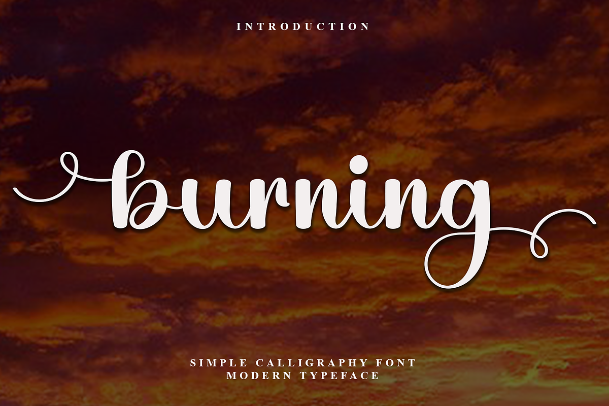 Burning, a Handwritten Font by InermediaSTUDIO (Photo 1 of 6)