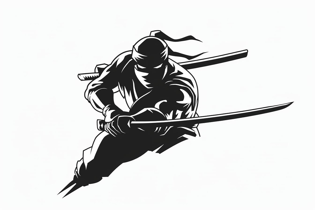 Samurai Ninja Sword Battle, an Illustration by Designs_River (Photo 7 of 10)