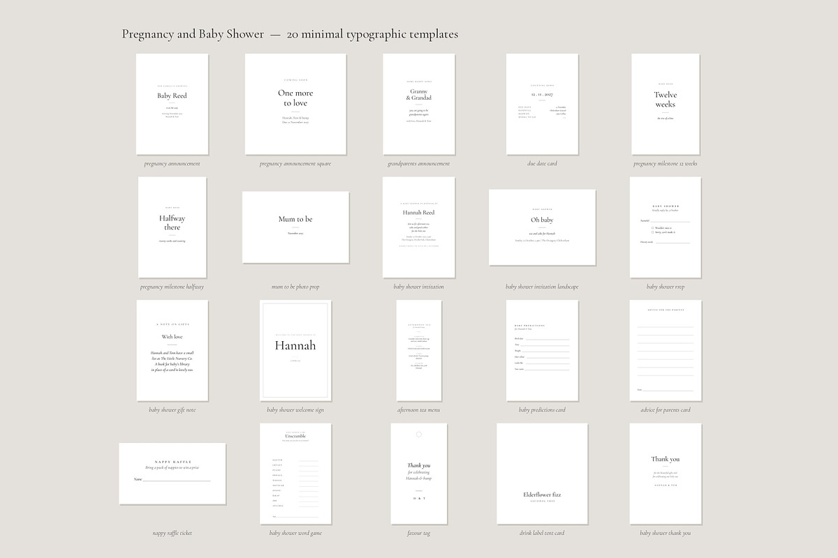 Baby Stationery 100 Templates V3, a Stationery Template by pawellpi (Photo 31 of 36)