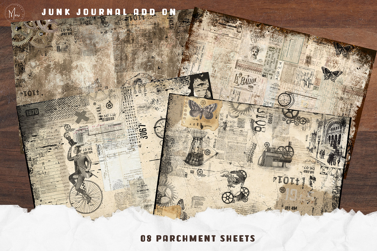The Grungy Steampunk Junk Journal, a Decorative Illustration by meribela (Photo 4 of 7)