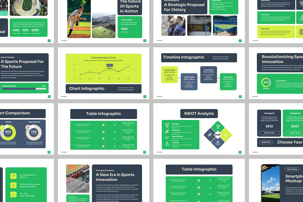 Pitch Sports Powerpoint, a Presentation Template by Fit-tee (Photo 2 of 2)