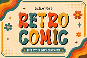 Retro Display - Groovy Vintage Font, a Sans Serif Font by KiddoGlyphs Studio (Thumbnail 2 of 5)