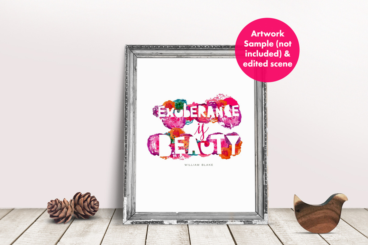 Frame Mockup w/ Philodendron & Decor, a Print Template by Hype Your Prints (Photo 7 of 10)
