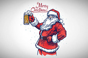 Jolly Santa Claus, a Decorative Illustration by Countryside life (Thumbnail 3 of 6)
