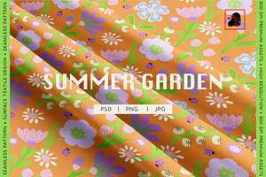 Summer Garden Seamless Pattern