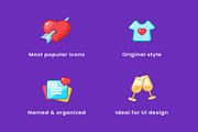 Valentines Day Icons Set, an Object Illustration by Creative Perspective (Thumbnail 6 of 6)