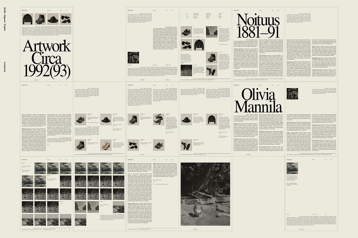 Magazine Lookbook Template InDesign, a Magazine Template by Studio Viita (Photo 10 of 10)