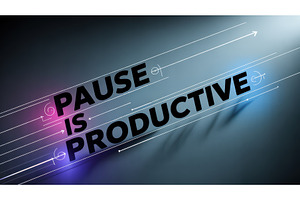 Motivational message Pause is, a Background Photo by tilialucida
