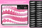 120 Procreate Lace Ruffle brushes, a Brush Add-On by Revabrush (Thumbnail 6 of 6)
