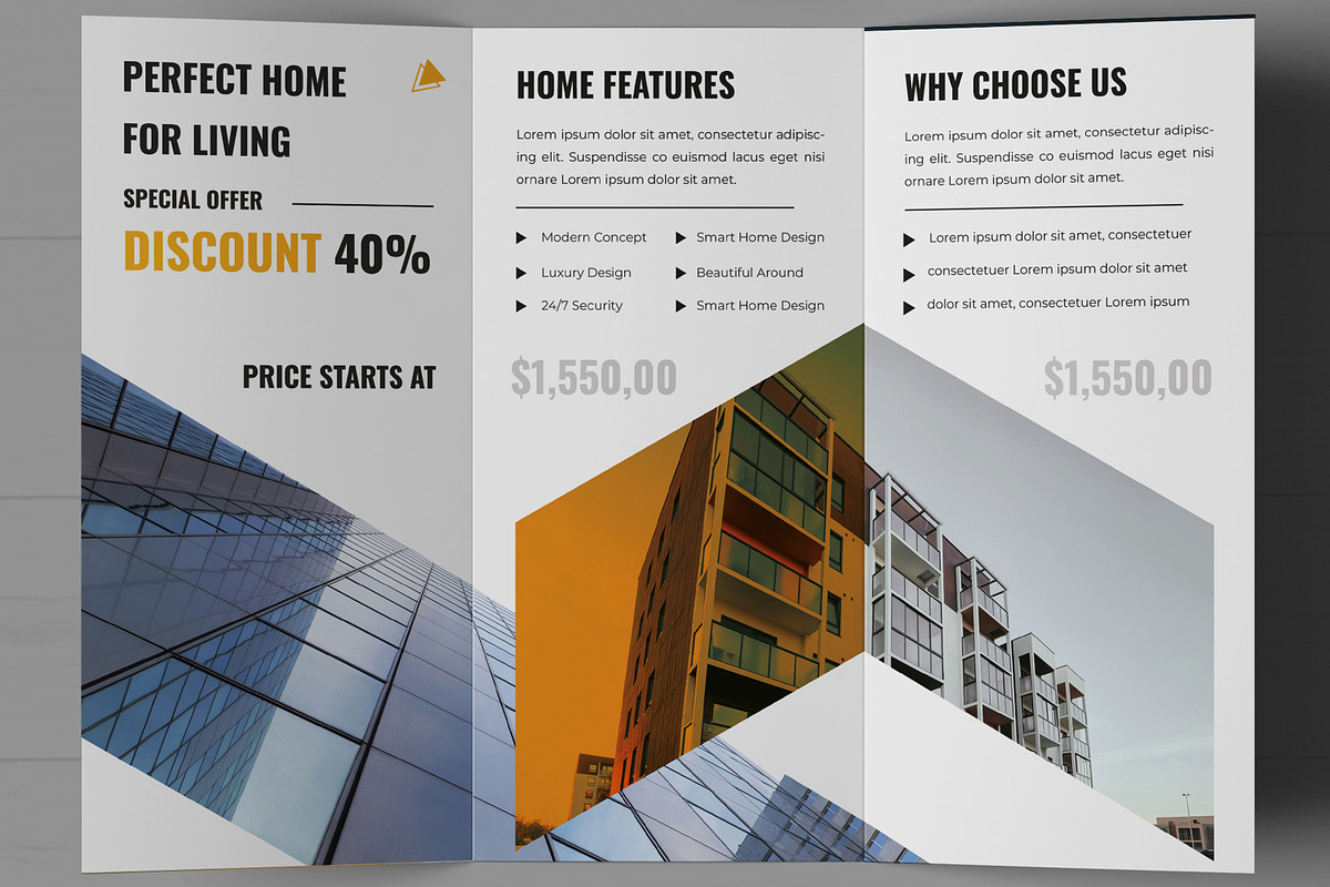 Real Estate Trifold Brochure, a Brochure Template by MightyDesign (Photo 4 of 7)