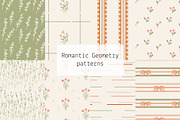 Romantic Geometry patterns, a Pattern Graphic by Lyolya Profitrolya (Thumbnail 1 of 9)