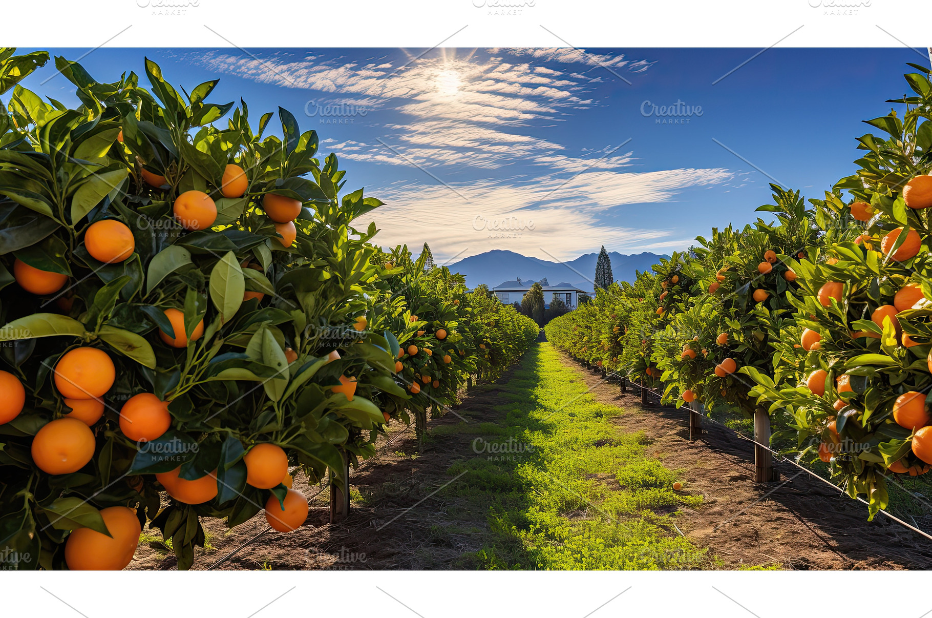 citrus orange farm ai generated, an Animal Photo by pikepicture