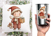 Whimsical Christmas Red Fairy Boy, a Seasonal Illustration by V Design Creator (Thumbnail 5 of 8)