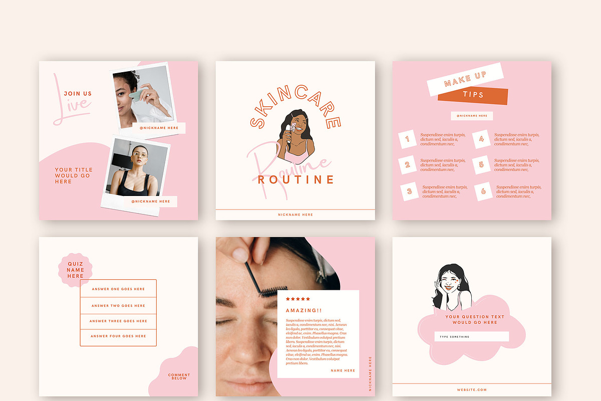 Instagram Beauty Creator, a Social Media Template by Kseniia_Design (Photo 5 of 10)