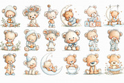 Baby Bear Clipart, an Illustration by Libby Wishes (Thumbnail 5 of 7)