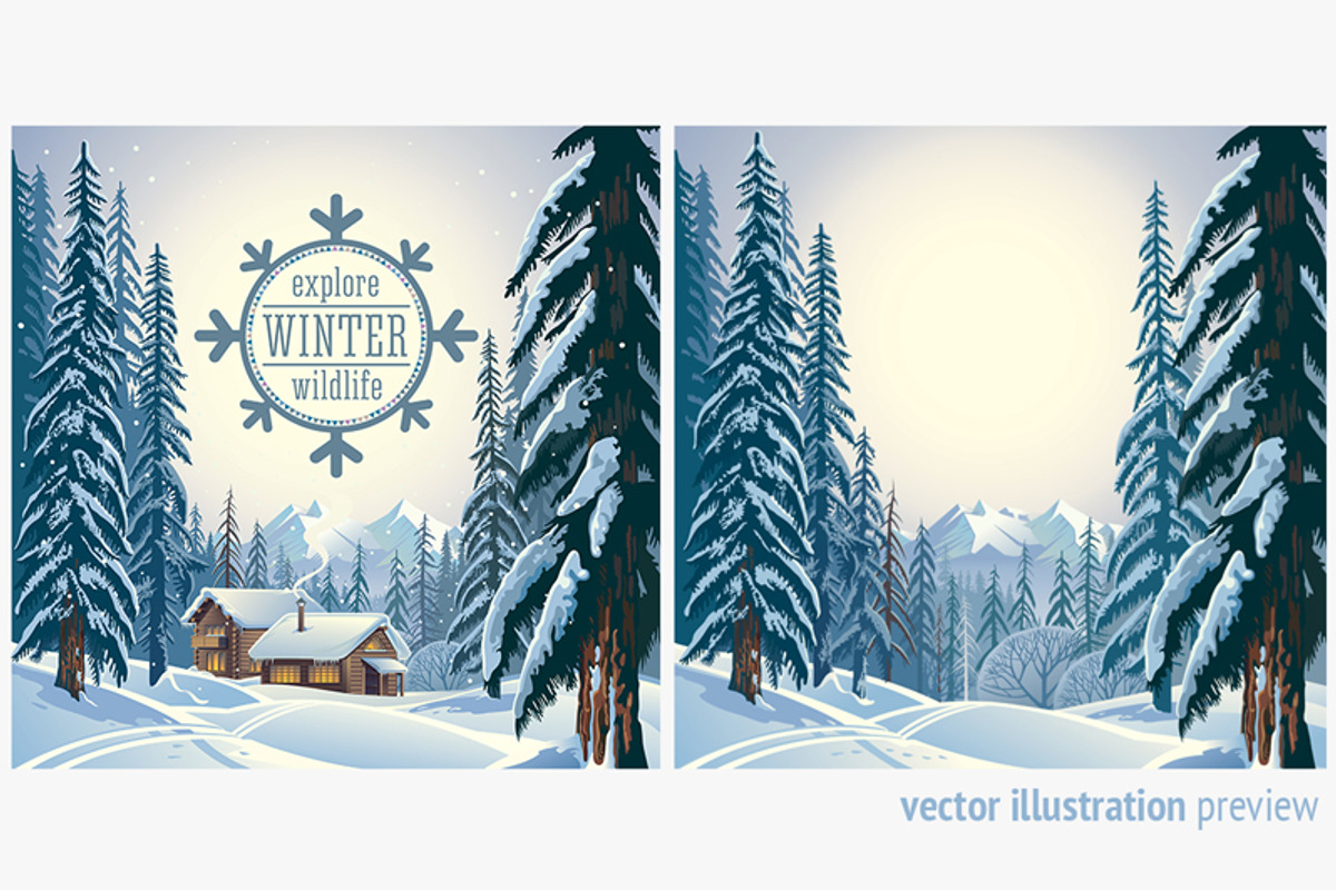 Winter forest landscape, an Illustration by Countryside life (Photo 4 of 7)